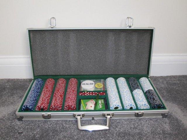 Preview of the first image of New Texas Hold'em poker set all new.