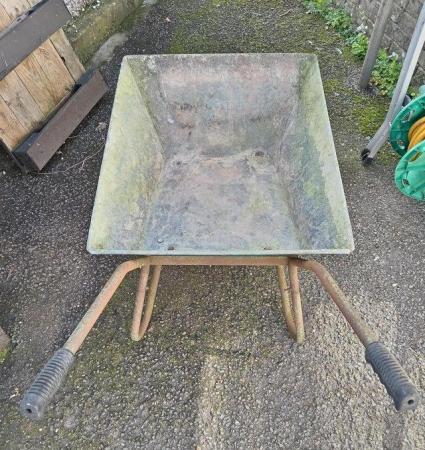 Image 1 of Metal Wheelbarrow with solid Tyre.