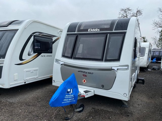 Preview of the first image of Elddis Affinity 462, 2018, 2 Berth Caravan *End Kitchen*.