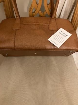 Image 2 of OSPREY TAN LEATHER HAND BAG EXCELLENT CONDITION