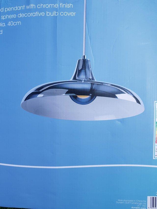 Preview of the first image of Dunhelm eli retro pendant light unused deleted design.
