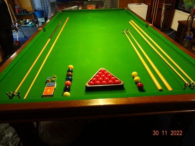 Preview of the first image of Full size Snooker Table with accessories..