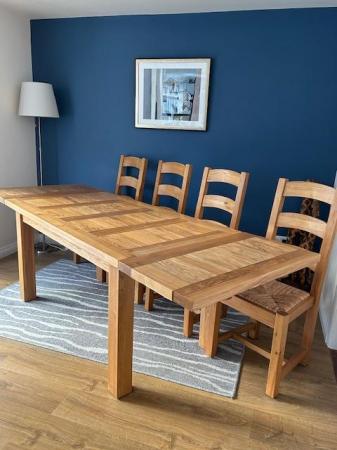 Image 4 of Pine Dining Table and Six Chairs