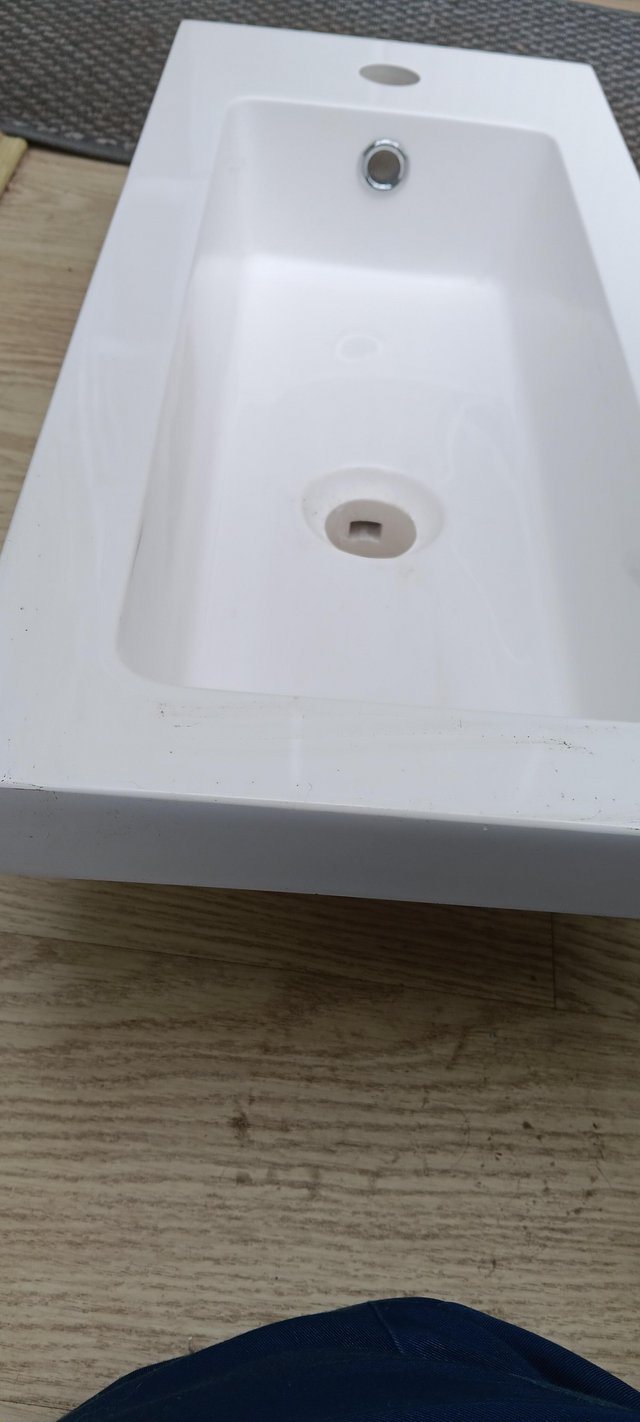 Preview of the first image of Side tap basin, brand new, unused..