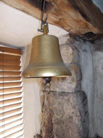 Image 5 of 6 Lbs / 2.6 Kgs 6 inch / 150mm brass bell, 1920s, very loud