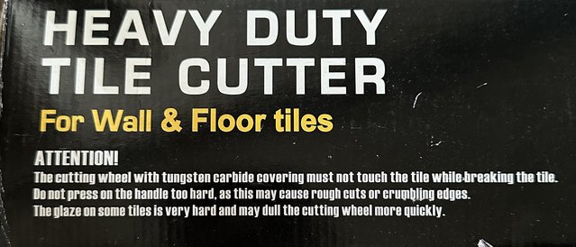 Image 5 of Heavy duty wall & floor tile cutter
