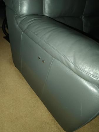 Image 3 of NOW GONE. Leather 2-seater electric recliner sofa