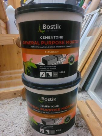 Image 1 of 2 x 10kg tubs of Bostik Cementone