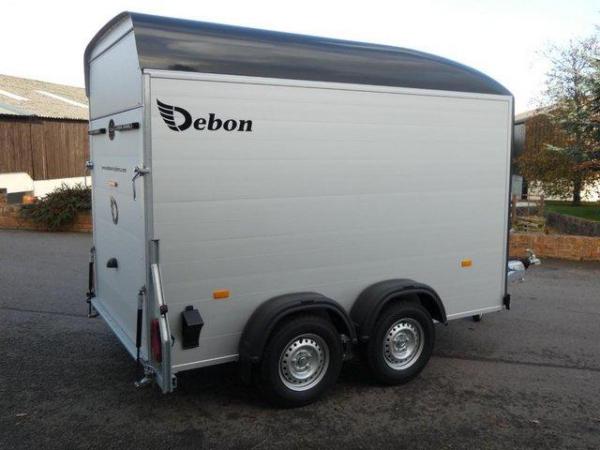 Image 3 of Debon c500 box van bike trailer NEW with side door 2000kg