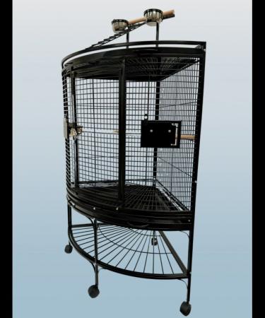 Image 5 of Parrot-Supplies Louisiana Corner Parrot Cage With Play Top B