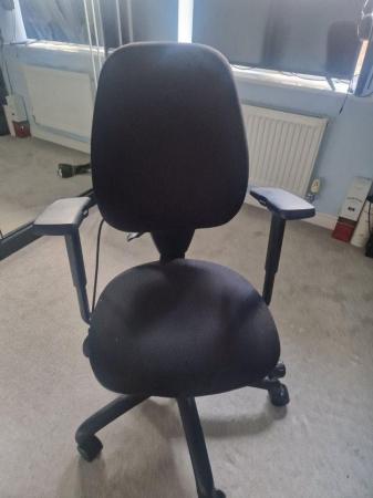 Image 3 of Black Sturdy Desk Computer Chair
