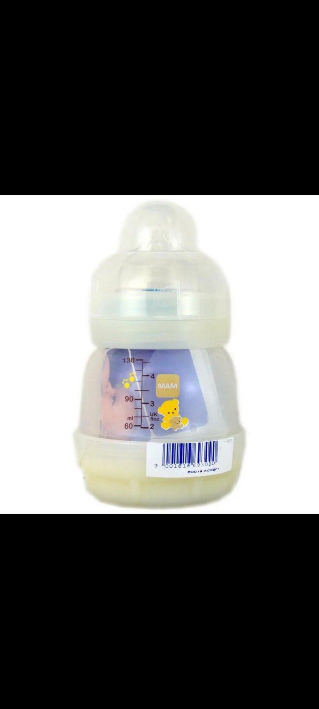 Preview of the first image of Set of 3 BRAND NEW & UNUSED MAM newborn bottles and dummies.