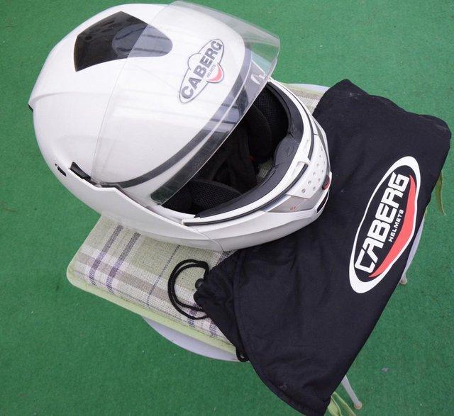 Preview of the first image of Caberg Italian made Flip Top Helmet.