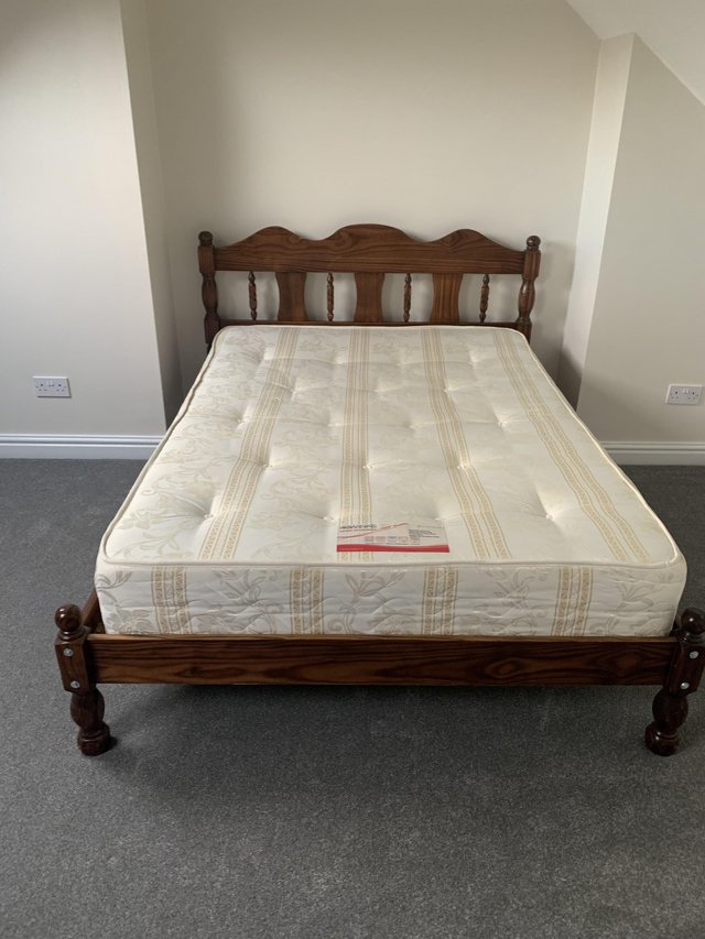 Preview of the first image of Double bed with mattress.
