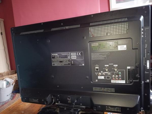 Image 1 of Panasonic LCD TV with power lead and remote control