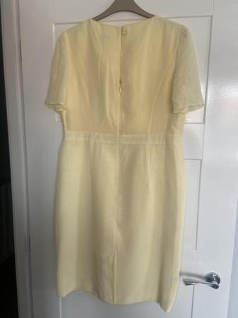 Image 3 of BNWT Size 12 Lemon Silk Blend Occasion Dress Country Casuals