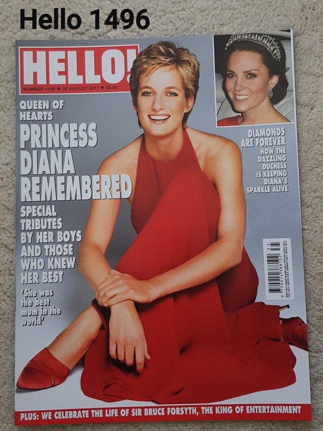 Preview of the first image of Hello Magazine 1496 - Queen of Hearts - Diana Remembered.