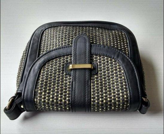 Image 4 of New Women's Warehouse Black & Gold Shoulder Crossbody Bag