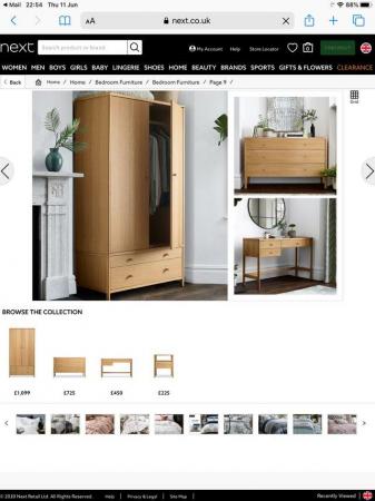 Image 1 of New Oakley Next Bedroom Furniture