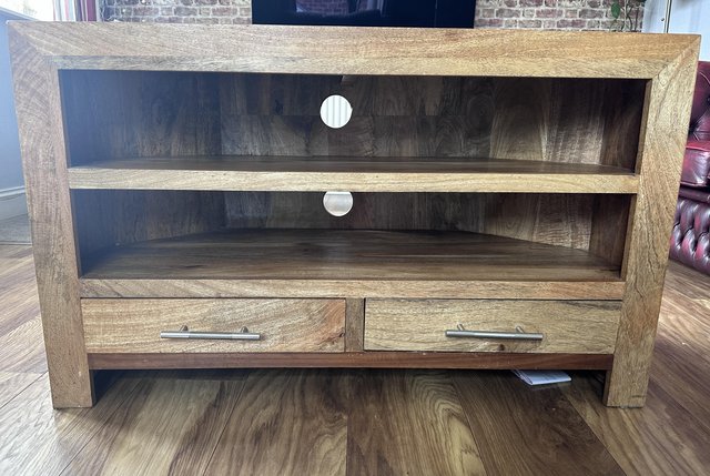 Image 2 of Wooden OAK furniture land TV table