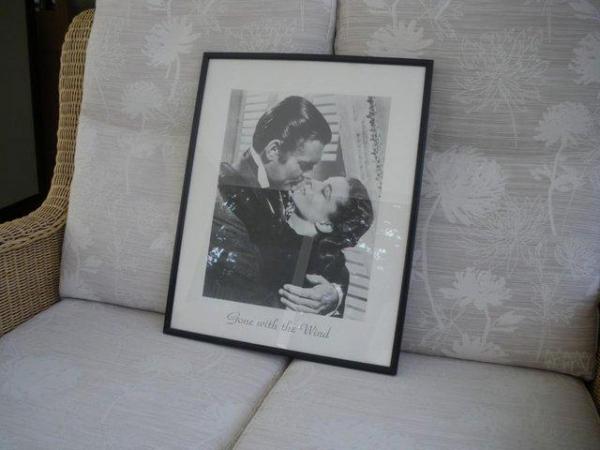 Image 3 of PICTURE FRAME/ PRINT-CLARKE GABLE -GONE WITH THE WIND