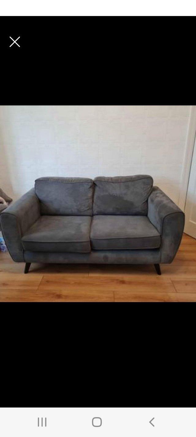 Preview of the first image of Grey 2 seater sofa, good condition.