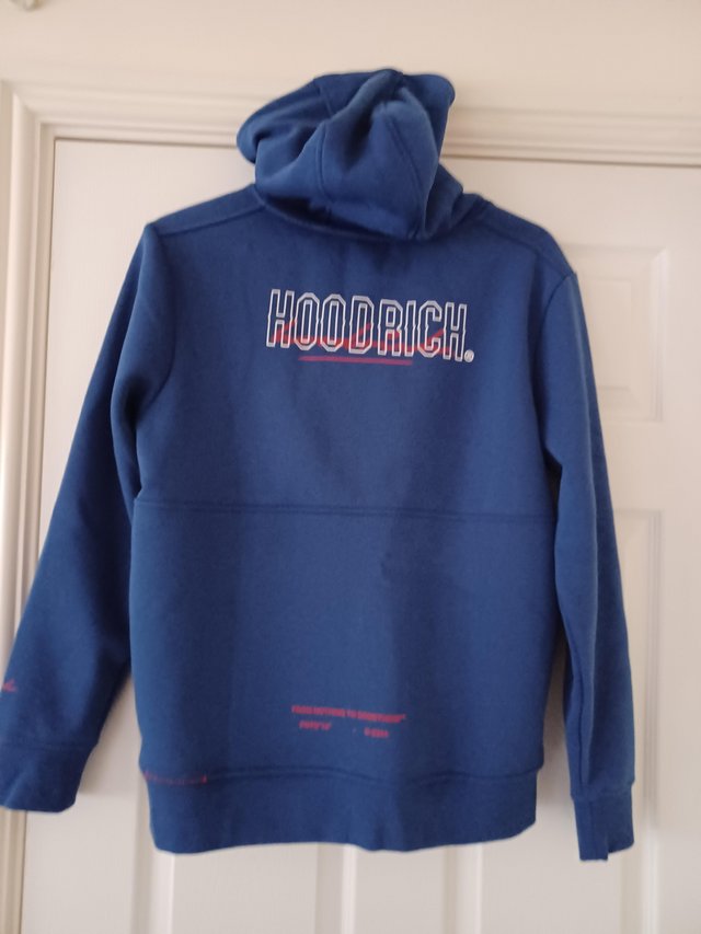 Preview of the first image of Men's Blue Hoodrich for sale.