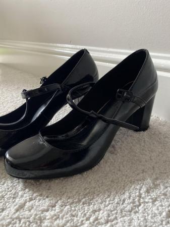 Image 2 of Women’s Black Heels (mary jane style)