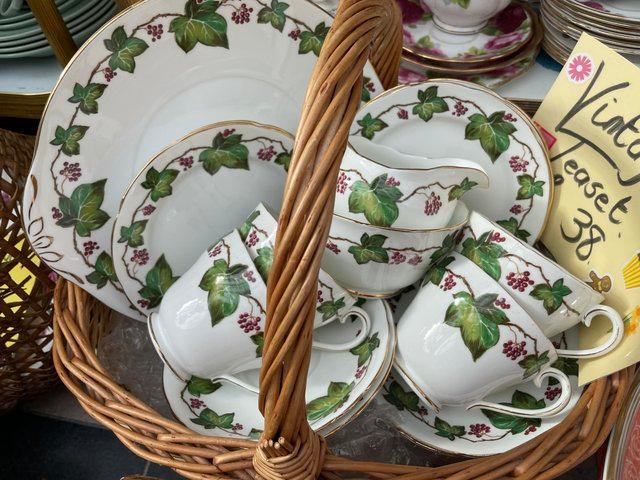 Preview of the first image of Adderley Fine Bone China Teaset - Mothers Day!.