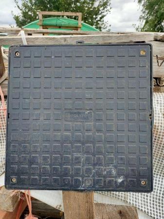 Image 1 of Manhole cover and frame for sale.