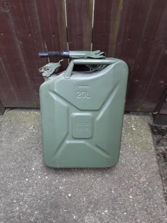 Image 1 of Jerry can 20 litres metal storage