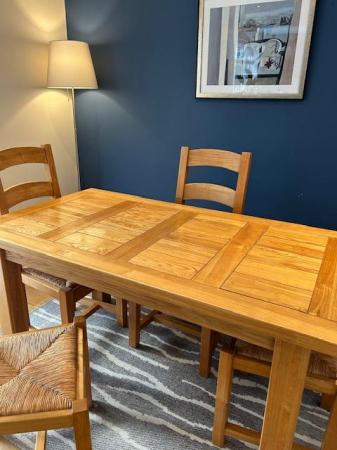 Image 6 of Pine Dining Table and Six Chairs