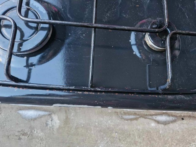 Preview of the first image of Indesit Black Gas Hob Four Ring.