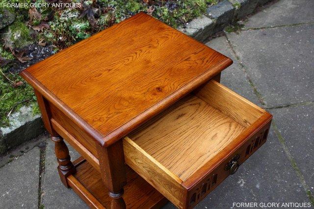 Image 31 of OLD CHARM LIGHT OAK PHONE LAMP TABLE BEDSIDE CABINET STAND