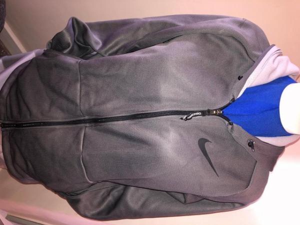 Image 1 of Grey NIKE full tracksuit top and bottoms set