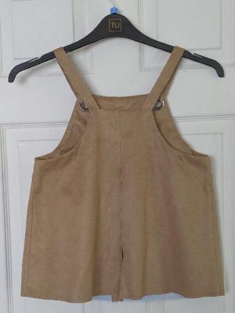 Image 2 of Ladies Faux Suede Tan Top By Topshop - Size Uk 8     B29