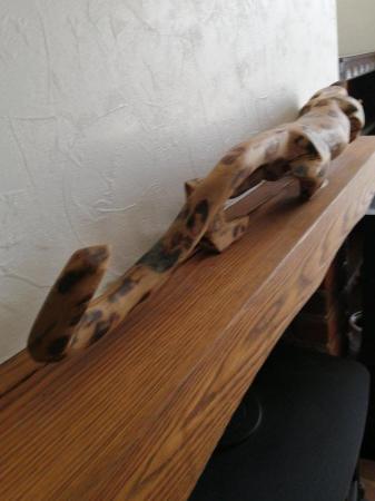 Image 8 of Carved Wooden Leopard.  95cm(37.1/2") in length.