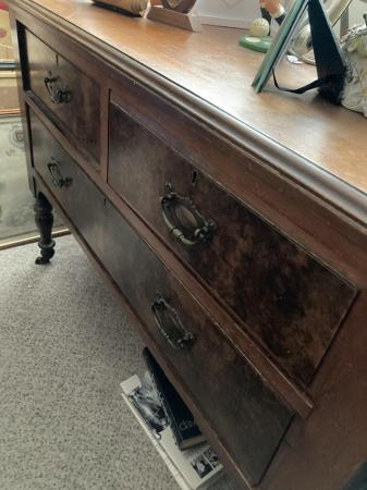 Image 1 of Antique chest of drawers, with beautiful marquetry