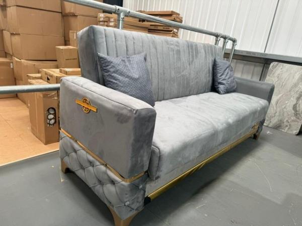 Image 1 of 3 Seater Sofa Bed With Storage Function