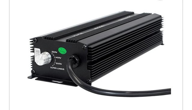 Preview of the first image of Omega black 600w digital dimmable ballast for HPS grow light.