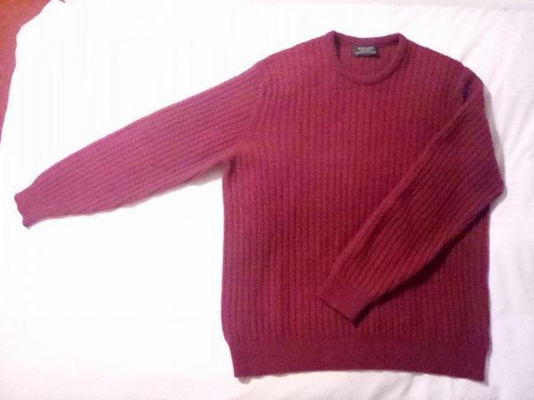 Image 1 of Rowland pure new wool ribbed jumper