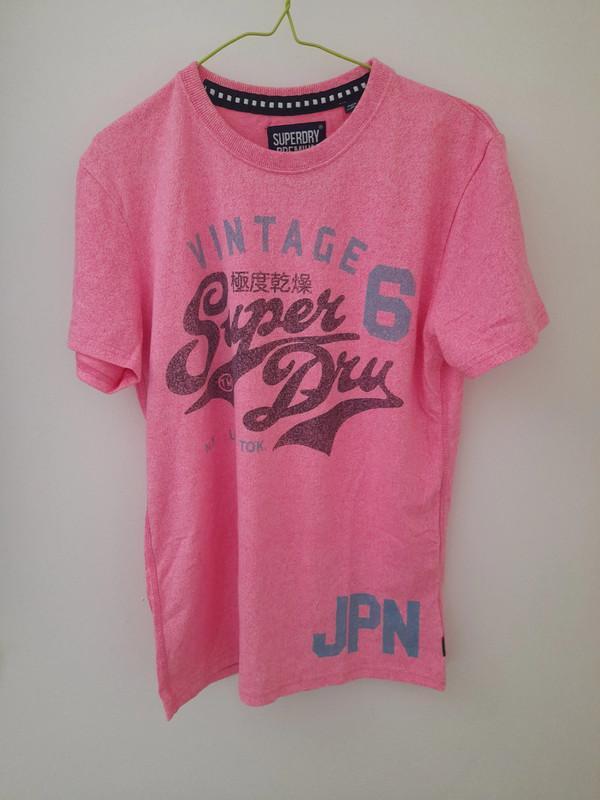 Preview of the first image of Women's Beautiful Pink Superdry Tshirt.