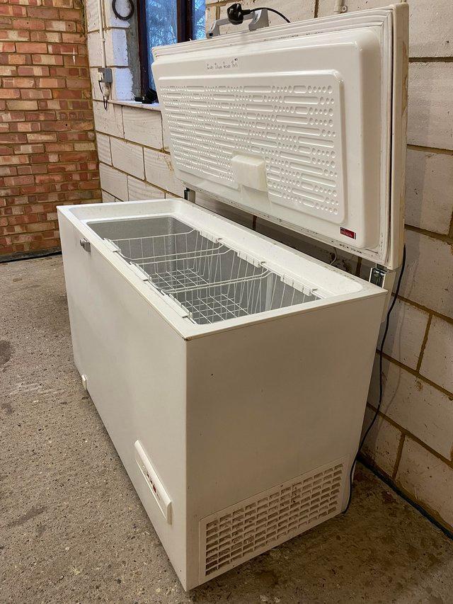 Preview of the first image of Hotpoint chest freezer in good condition.