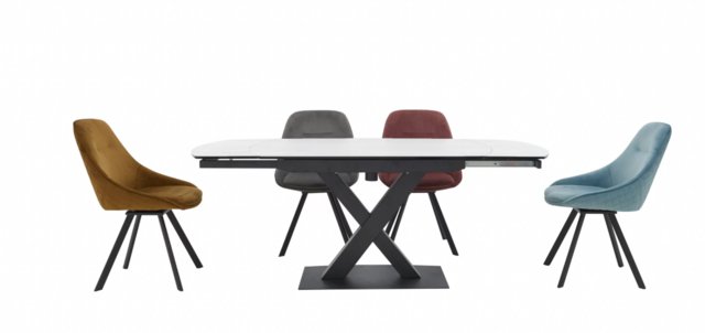 Preview of the first image of Furniture village Dining tabe and 4 chairs (extendable)).