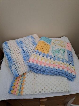 Image 1 of Hand Made Crochet Baby Blankets