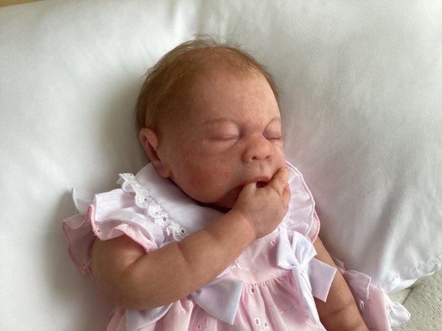 Preview of the first image of Full silicone reborn baby girl.
