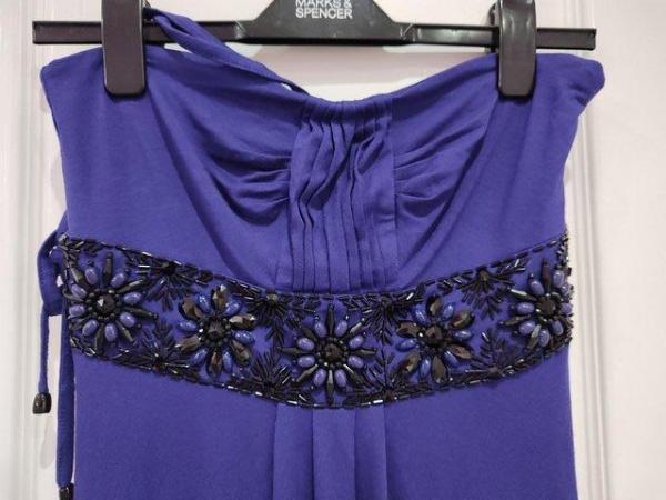 Image 8 of New Women's Monsoon Purple Maxi Dress UK 8