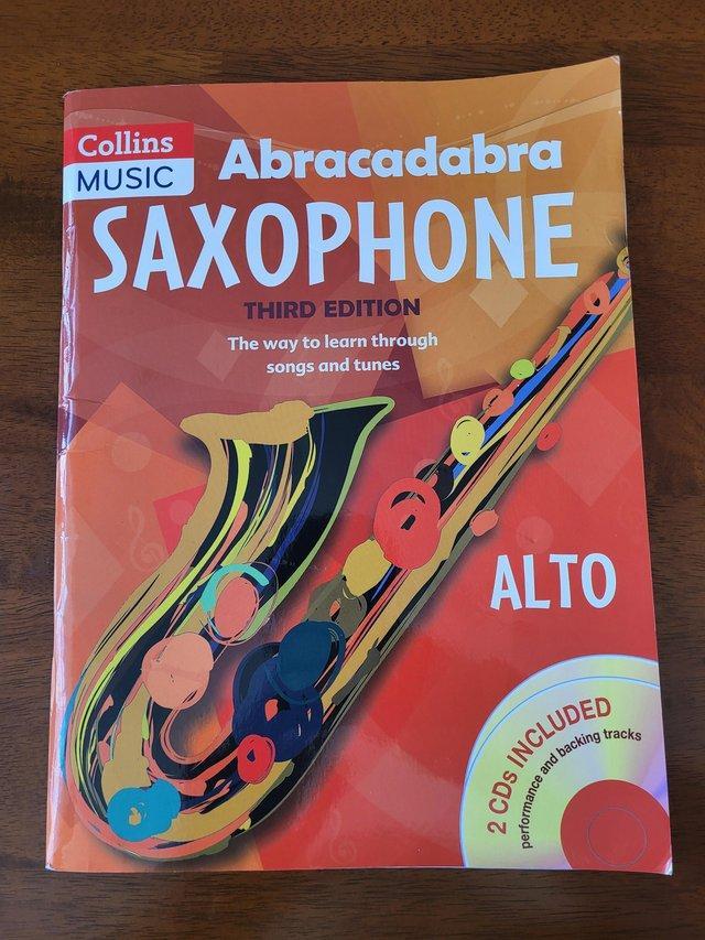 Preview of the first image of Saxophone Alto Abracadabra book and 2CDs.