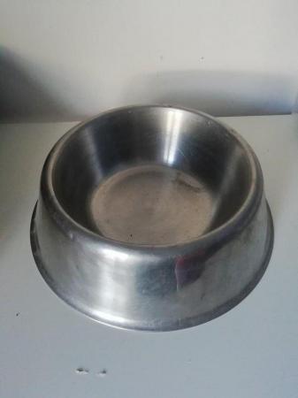 Image 2 of 3 LARGE stainless steel dog food / water bowls