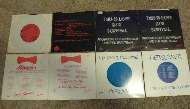 Image 3 of Gary Numan 7 inch vinyl singles. Total of 8.